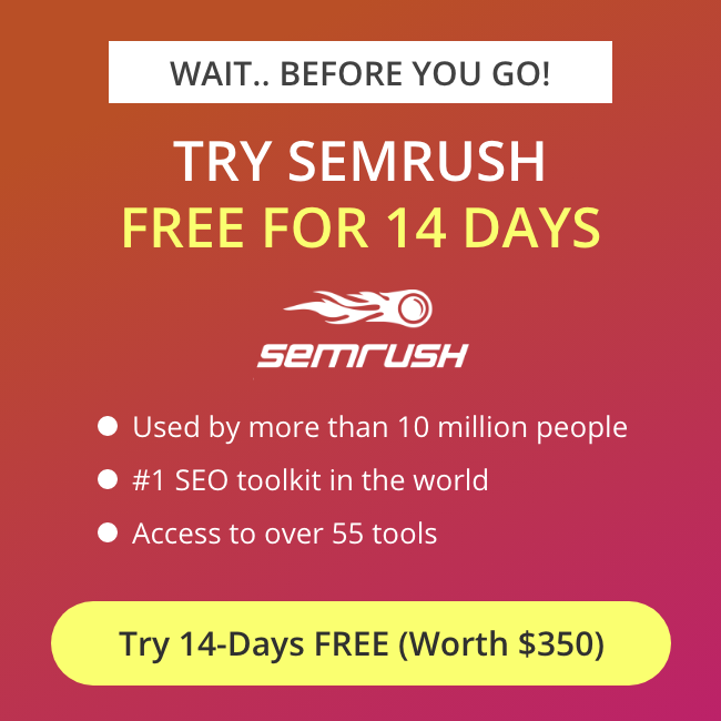 Best SEO tools for Freelancers SEMrush-new-offer